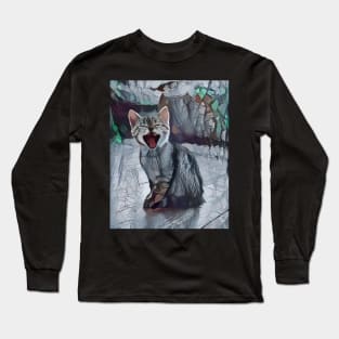 Vampy Cat Long Sleeve T-Shirt